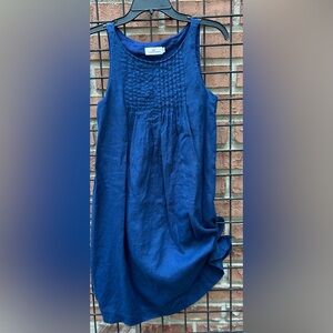 Vineyard Vines Linen Blue A-Line Dress
